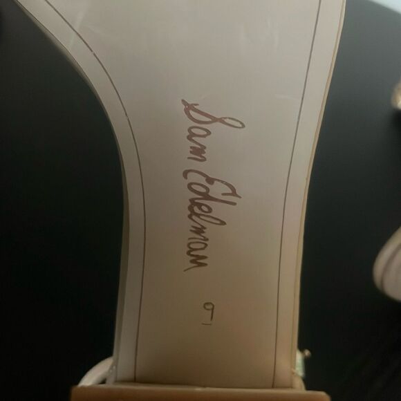 Sam Edleman Odilia Nude Tan Leather Scalloped Heels Size 9 - Picture 11 of 13